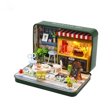 Meubles miniatures pour maison de poupée, boîte en fer, Micro paysage, jouets pour enfants, cadeau d'anniversaire