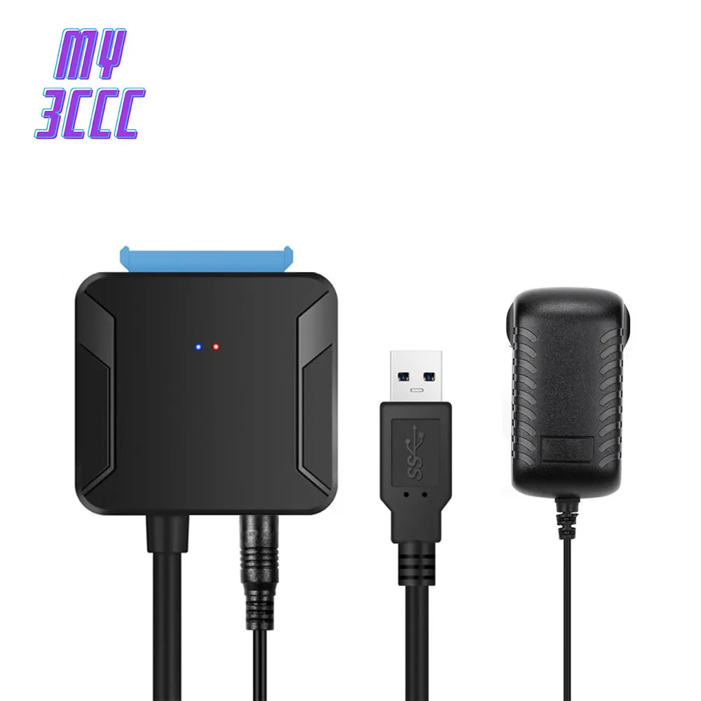 Кабели 0 4 м USB 3 SATA конвертер штекер на 2 5/3 5 дюйма HDD/SSD привод провод адаптер