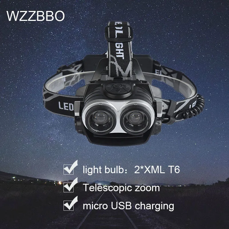 

Powerful XHP50 Led Headlamp Head Torch Head lamp light Waterproof Headlightby 18650 battery for Fishing Hunting Camping