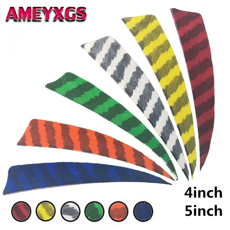 

50pcs 4" 5" Archery Turkey Feather Fletching Shield Cut Right Wings Natural Feather Arrow DIY Tools Hunting Shooting Accessories
