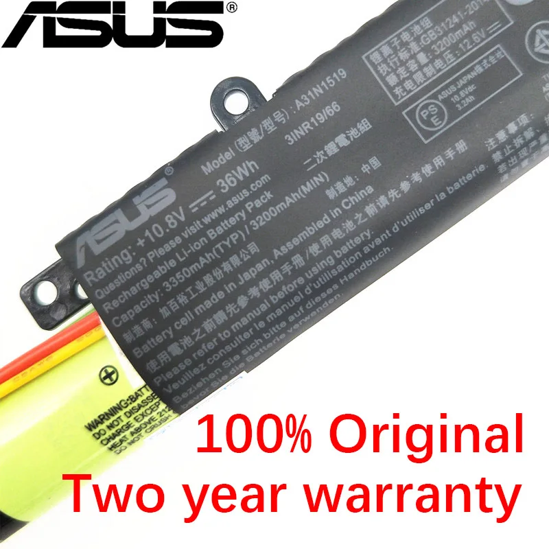 ASUS оригинальные A31N1519 10,8 V 36WH ASUS R540L X540L X540LA X540LJ X540S X540SA X540SC X540YA X540LA-1A X540LA-1C ноутбук Батарея