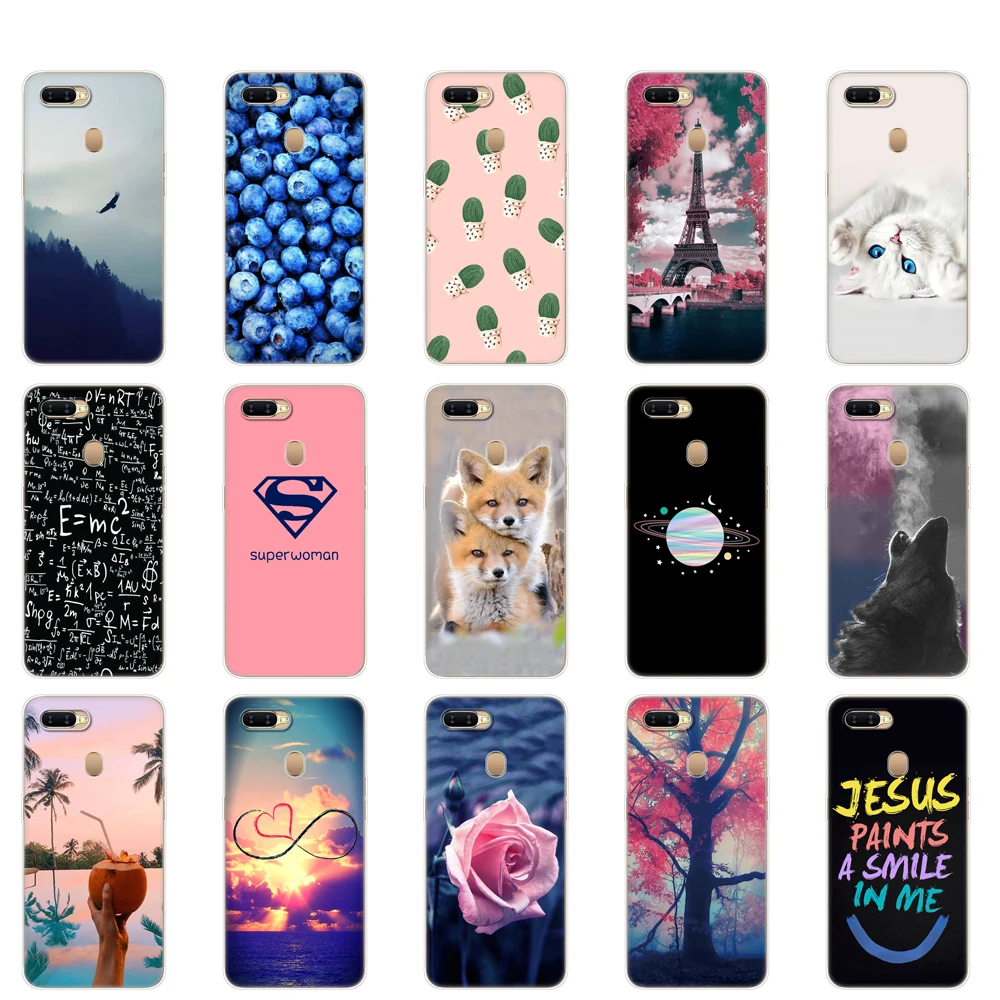 Чехол для OPPO A5S 6 2 дюйма Мягкая силиконовая задняя крышка из ТПУ Oppo A 5S OppoA5s CPH1909