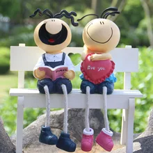 4x Cute Resin Hanging Foot Doll Desk Shelf LOVE Statue Elf Figurine Sitter Crafts Home Wedding Party Office Car Table