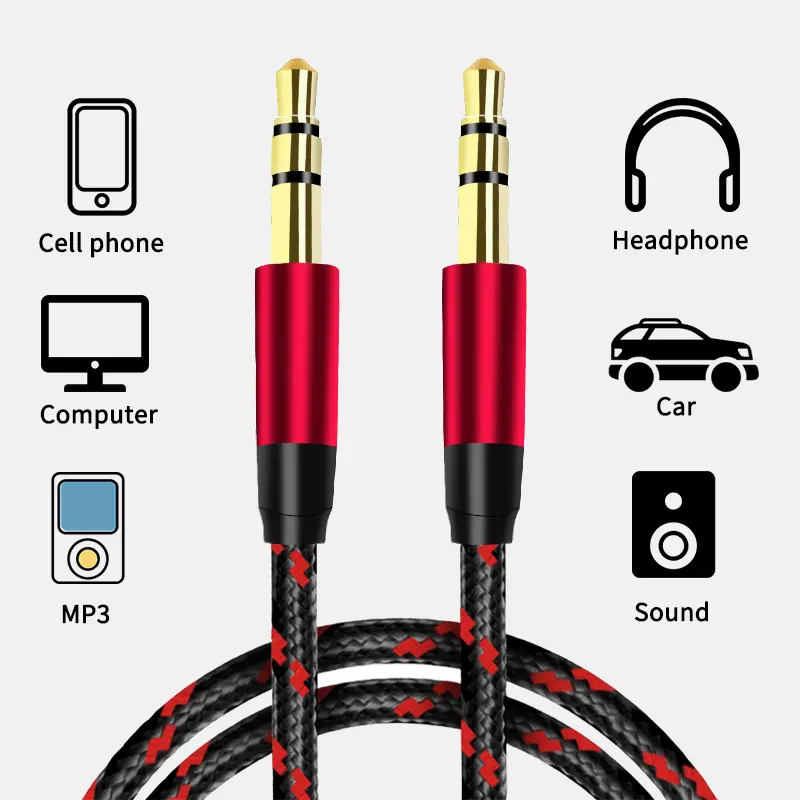 3.5mm Jack Extension Audio Cable Audio Cable Line Aux Cable 0.5m/1m/2m/3m for iPhone Samsung Car Headphone Xiaomi Audio Jack - Image 4