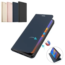 Для Motorola Moto E6 Moto E6 Plus, кожаный защитный чехол, откидная подставка, противоударный чехол для Moto E6 Plus, роскошный чехол со слотом для карт