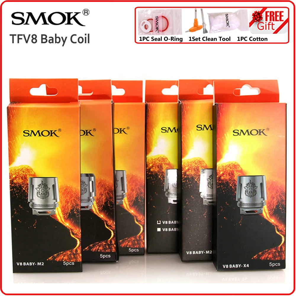 Оригинальная Детская Спираль SMOK TFV8 V8 Baby RBA Core | Электроника