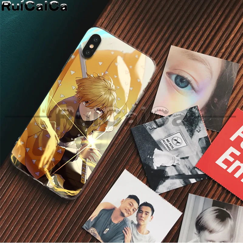 A11 RuiCaiCa Demon Slayer Kimetsu No Yaiba рукоделие принт рисунок чехол для телефона iPhone 8 7 6S Plus X XS MAX 5 5S SE XR 11 11pro - Цвет: A11