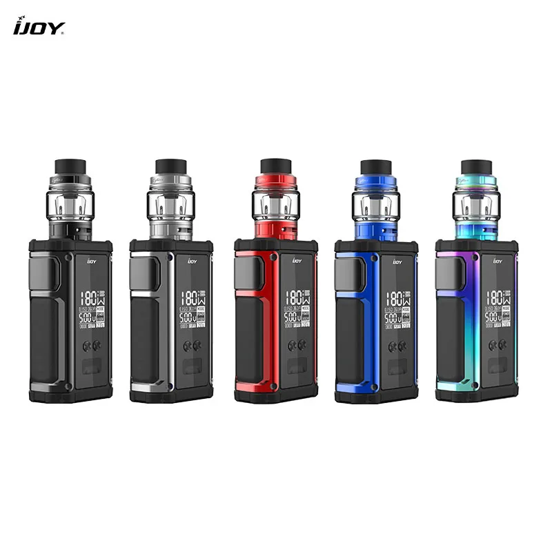 100% Original iJoy Captain 2 Kit Electronic Cigarettes Kit Dual 18650 Box Mod Vaporizer Kit with 5ml Captain V Sub-Ohm Tank Vape (6)
