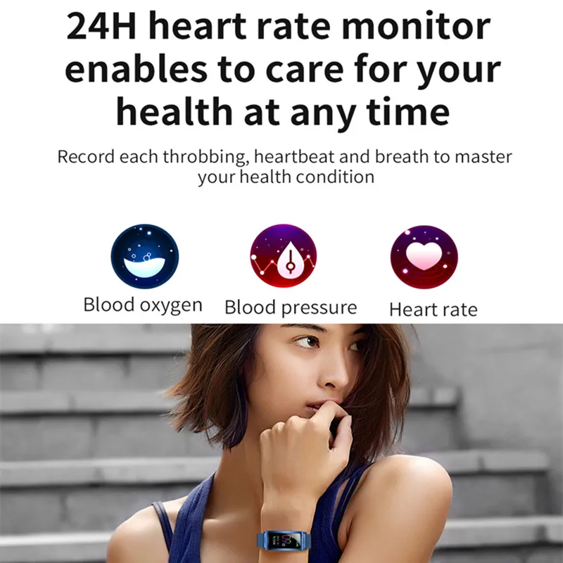F28 Smartwatch with Heart Rate Monitor Blood Pressure Clock Smart Waterproof IP68 Physiological Cycle Watch Support for Women
