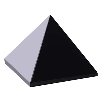 

50mm Natural Obsidian Quartz Crystals Pyramid Healing Crystal for Crafts Lustrous Surface Stones and Crystals for Decoration
