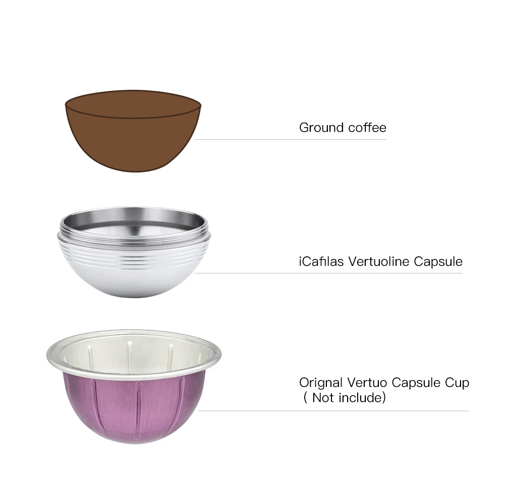 Capsule Tassimo Rechargeable, 60ml /180 ML Réutilisable Dosettes - Foto 6