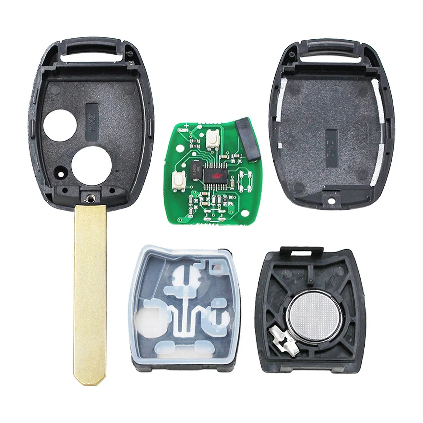 Replacement Car Key 2 Buttons Remote Key Fob 433MHz With ID46 Chip for Honda CRV car remote key,car key