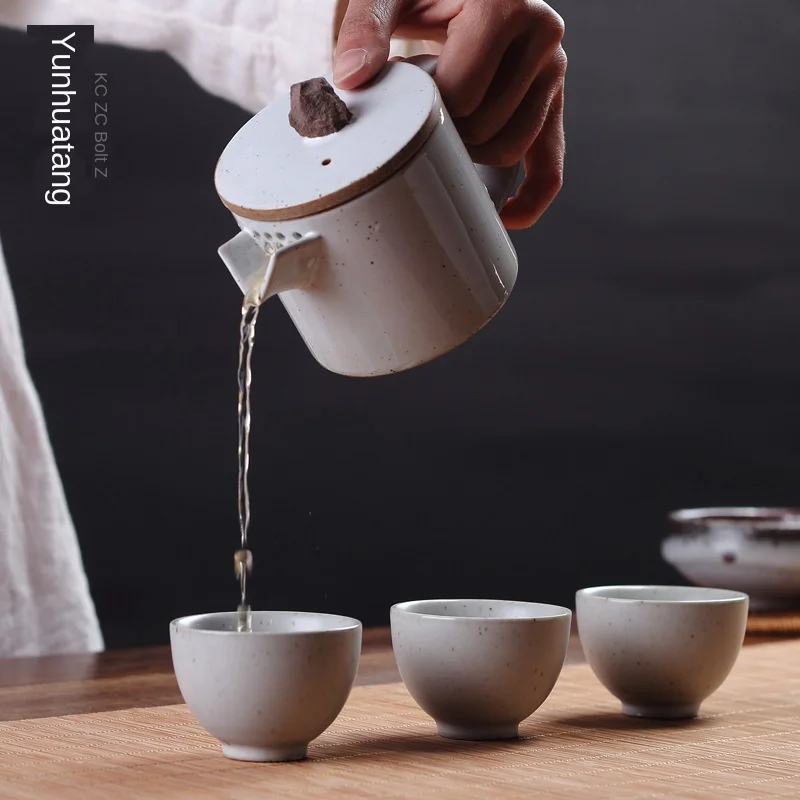 Ручной работы керамический чайный набор кунг фу горшок Офисная простота