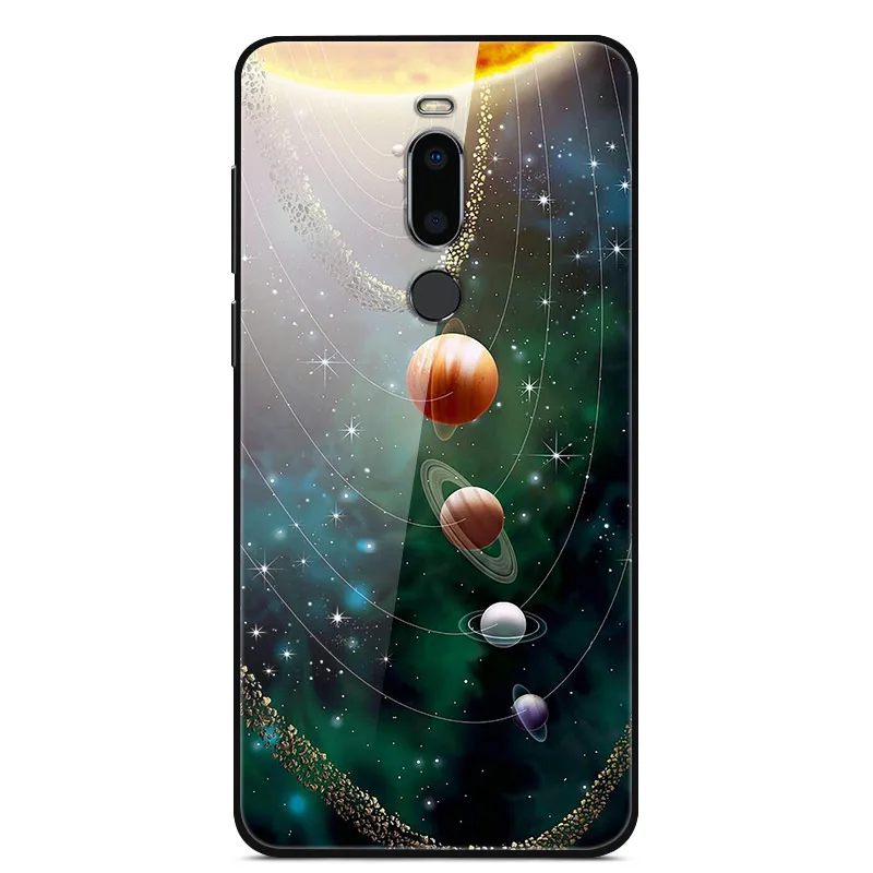 6 Для Miezu M8 чехол 5,7 ''модный роскошный стеклянный Жесткий Чехол для задней панели телефона чехол s для Meizu M8 чехол силиконовый бампер Coque для MeizuM8 M 8 - Цвет: 6