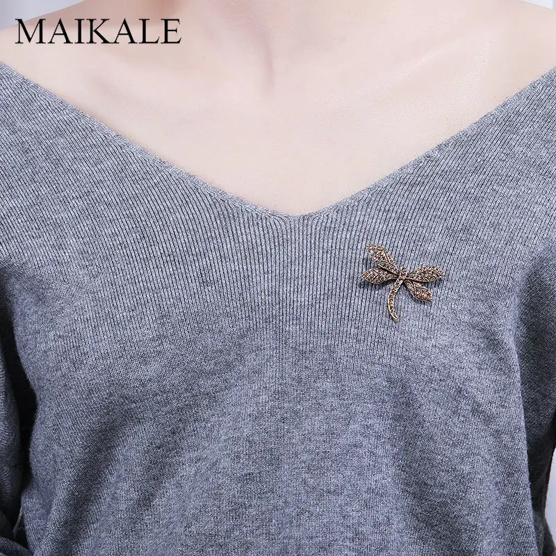 Женская Брошь с кристаллами MAIKALE новая искусственная брошь для девочек|Броши| |