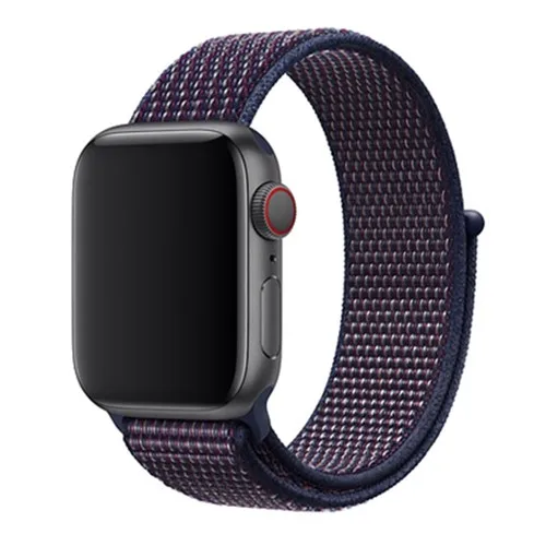 100 шт нейлоновый ремешок для Apple watch 5 4 band 44 42 мм спортивный браслет Correas для Apple Watch Iwatch 3 2 1 38 40 мм ремешок - Цвет ремешка: indigo