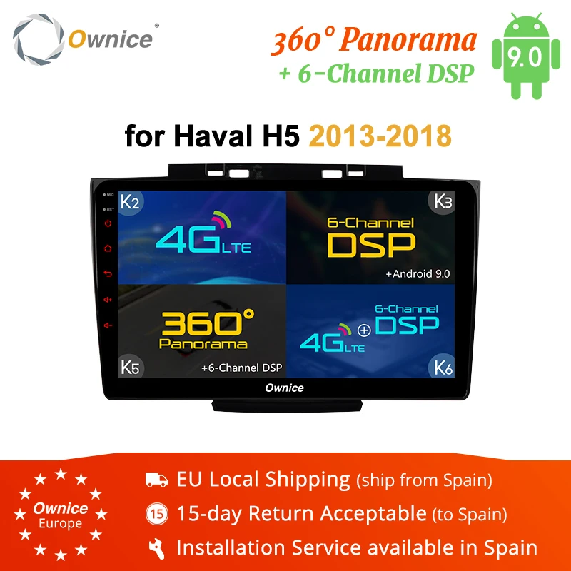 Автомобильный DVD плеер Ownice K3 K5 K6 Android 8 1 GPS для Great wall Haval Hover H5 H3 2013 2018 аудио