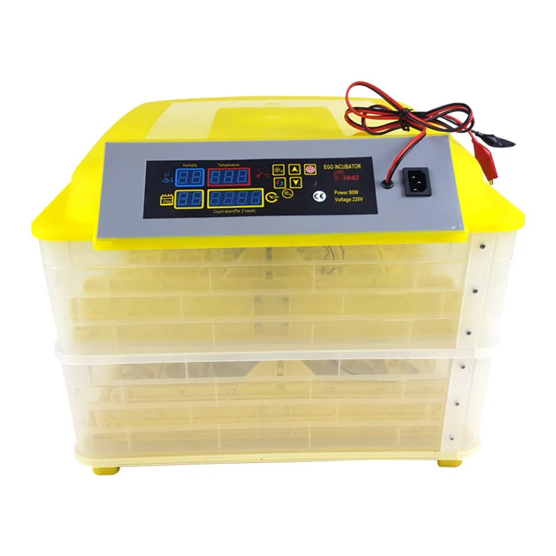 

New Arrival 96 Eggs Incubator Double Layers Full Automatic Hatching Machine for Chicken Duck Smart Control 220V+12V LCD Display