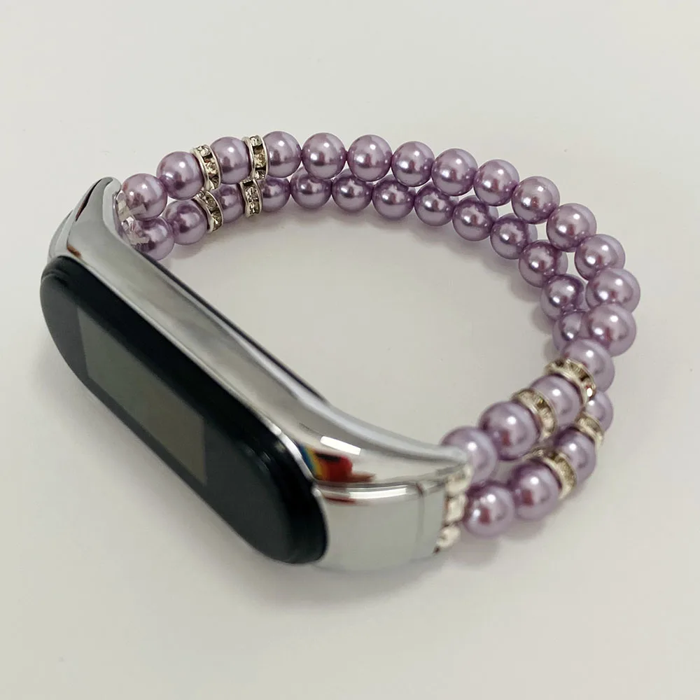 Stretchy Strap for Xiaomi Mi Band 6 Mi5 Bracelet for Women Mi Band 5/4/3 Wristband Accessories Miband Watchband Jewelry Elastic Stretchy Strap for Xiaomi Mi Band 6 Mi5 Bracelet for Women Mi Band 5/4/3 Wristband Accessories Miband Watchband Jewelry Elastic