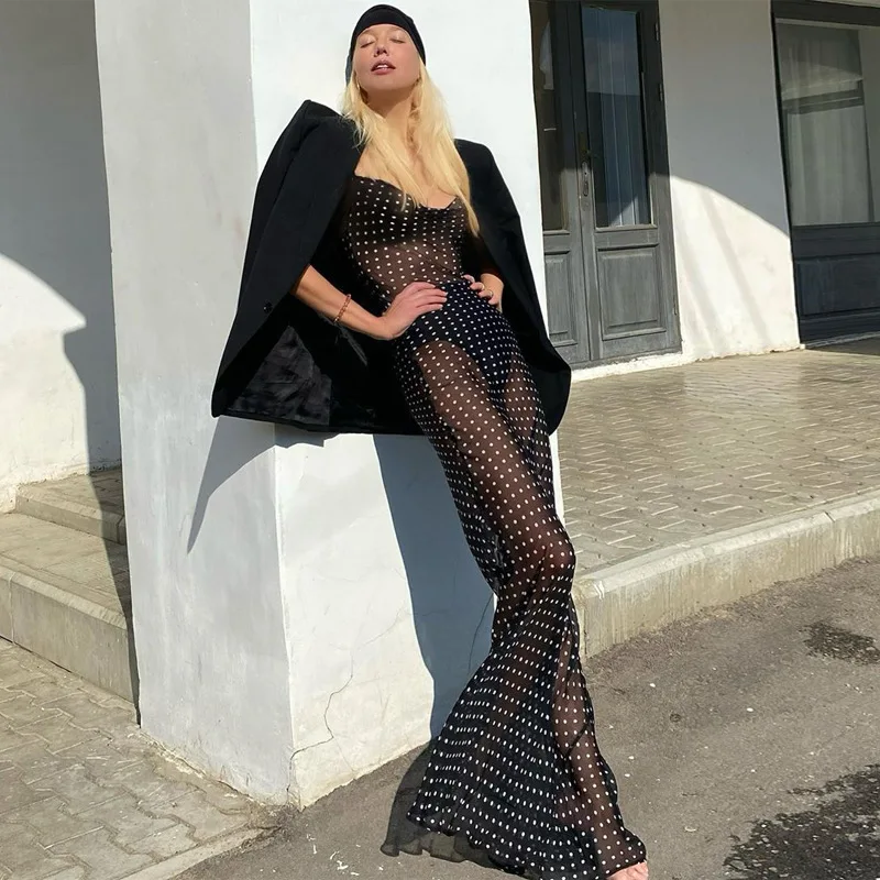 Robe De Dessous/jupon En Dentelle Et Maille, Dos Nu, Blanc, Taille Unique Femme