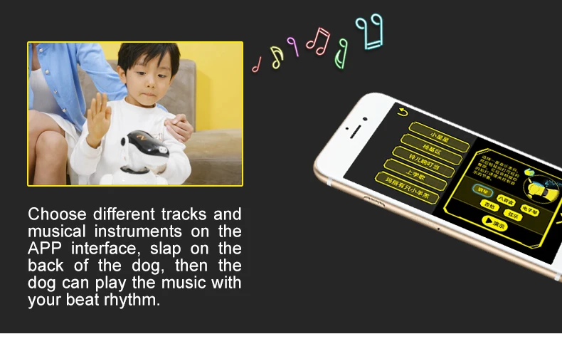 HeLICMaxAI электронный питомец умный робот собака мобильное приложение управление Bluetooth соединение динамик многофункциональный подарок на день рождения