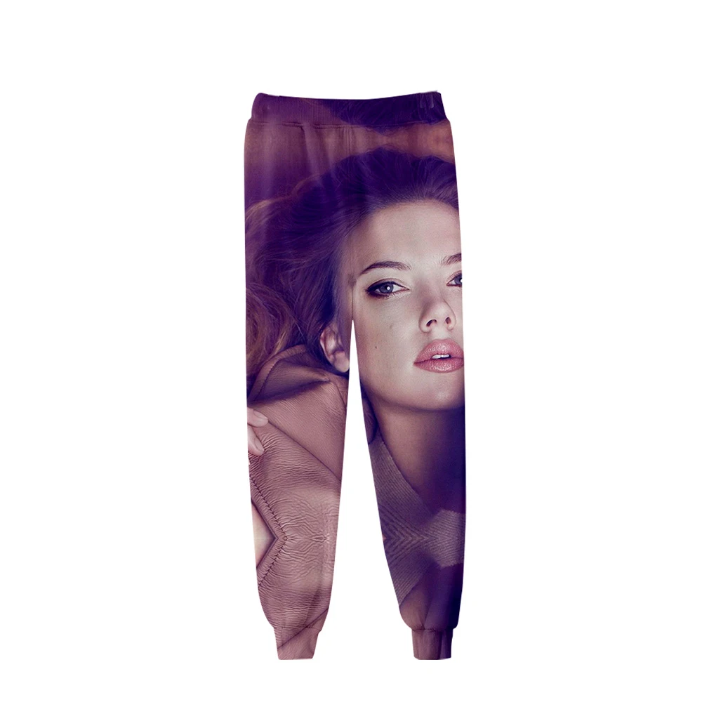 Брюки в стиле хип-хоп Scarlett Johansson уличная одежда Харадзюку бегунов мужские свободные забавные повседневные штаны летние брюки мужские