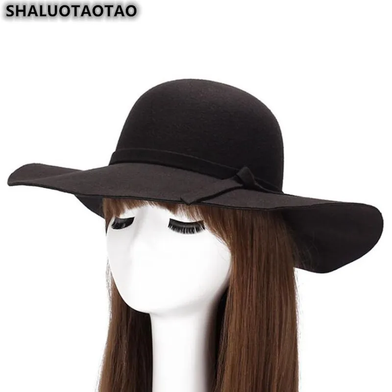 Шляпа SHALUOTAOTAO женская осенне-зимняя шерстяная элегантная для отдыха | Аксессуары