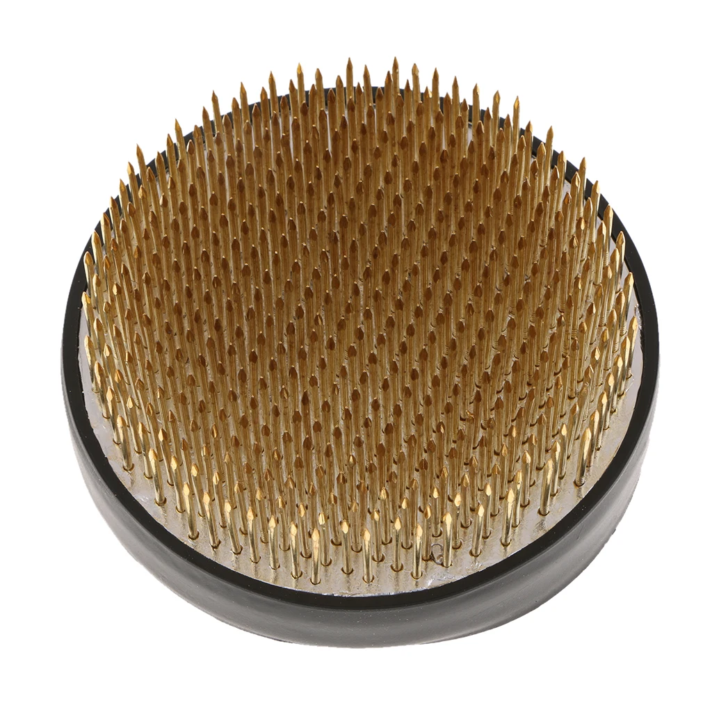 1 4 Inch Brass Японский стиль икебана кензан Цветочные булавки держатели Нескользящие колючий Цветок Лягушка Цветочная композиция база японский цветочный инструмент - Цвет: 1 4 Inch Brass