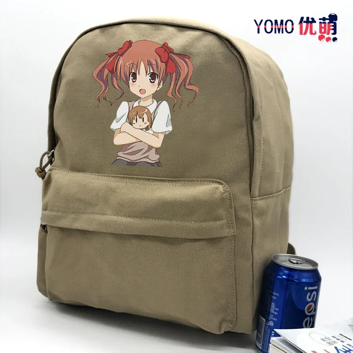 

Anime Peripheral Cannon Sister Men And Women High Students Canvas Backpack Backpack Creative Simple Outdoor Backpack