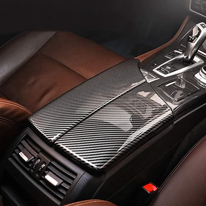 Carbon Fiber USTAR Interior Center Armrest Box Covers Console Box Storage Box Trim Cover for BMW 5 Series F10 2011-2016 Carbon Fiber USTAR Interior Center Armrest Box Covers Console Box Storage Box Trim Cover for BMW 5 Series F10 2011-2016