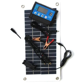 

10W 18V Solar Panel Charge Controller Flexible Solar Charger for 12V Car RV Boat Battery Charging