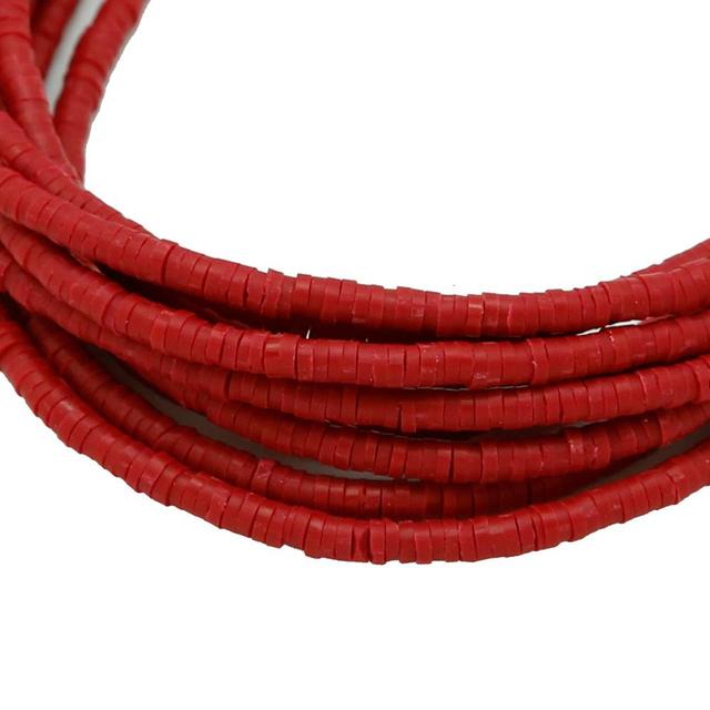 3 4 5 6mm Flat Round Polymer Resin Clay Beads Chip Disk Loose Spacer Handmade Beads For DIY Jewelry Making Bracelets