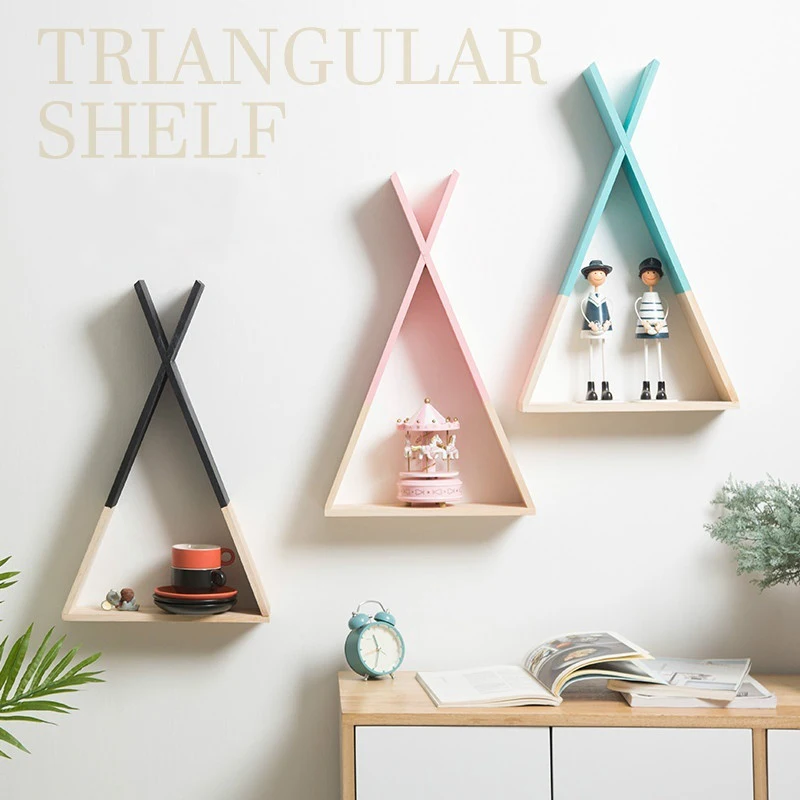 Nordic Wooden X Hanging Storage Rack Wall Mounted Display Rack Book Shelf Diy Kids Baby Room Decor Nursery Wood Shelf Wall Rack Storage Holders Racks Aliexpress