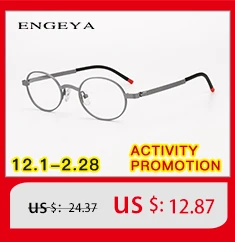 Metal Full Eyeglasses Frame Men Super Light Metal Retro Optical Glasses Frame Legs Unique Design #8046