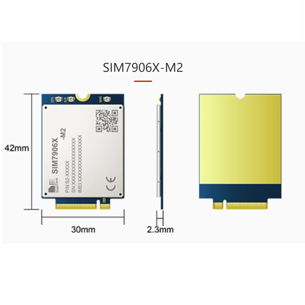 SIMCOM SIM7906 SIM7906SA-M2 SIM7906E-M2 LTE CAT6 многодиапазонный LTE-FDD/аппарат который не привязан к