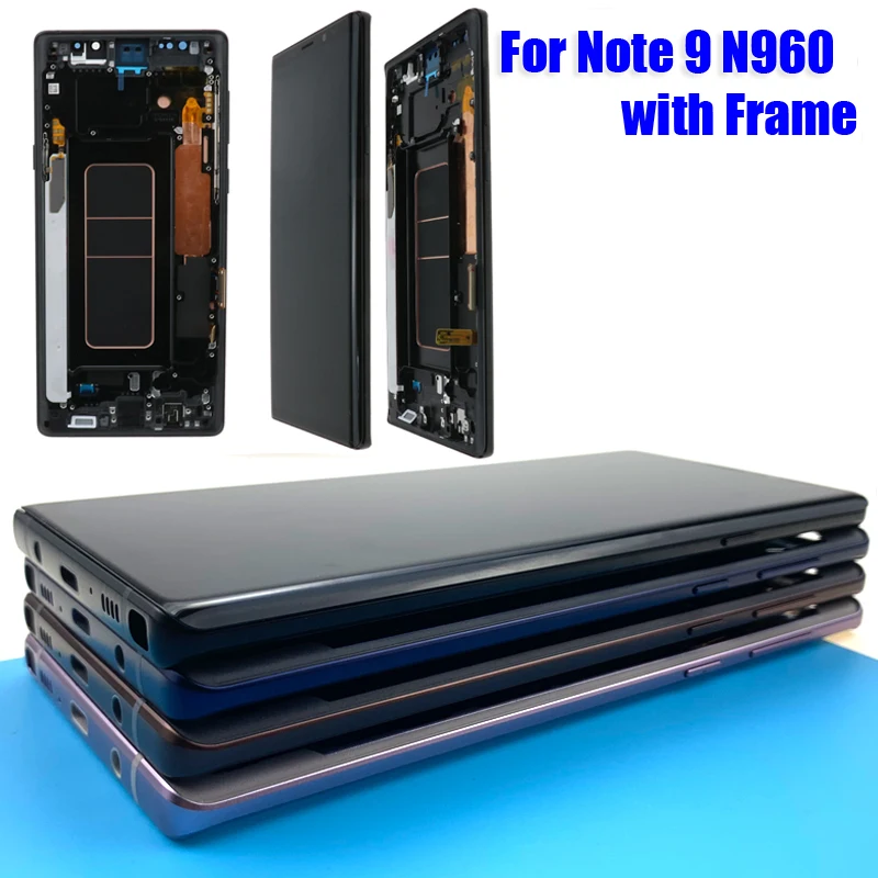 6 4 &quotЖК дисплей с рамкой для SAMSUNG Galaxy Note 9 N960F N960D N960DS сенсорным экраном дигитайзер