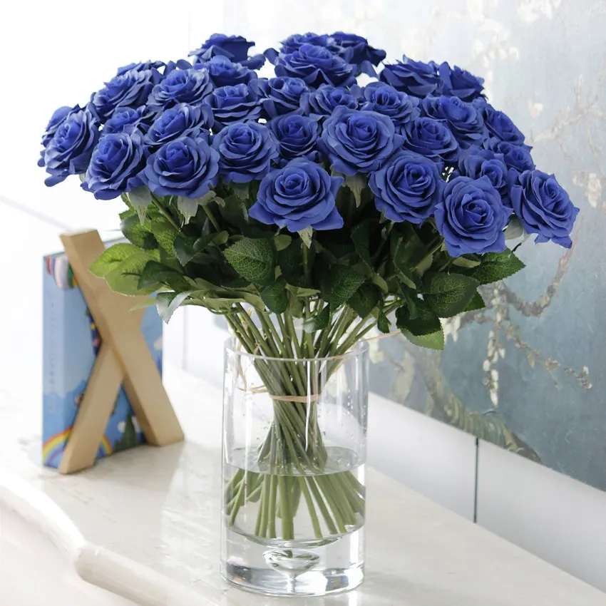 Искусственные розы 1 шт. свадебные цветы для невесты искусственные украшения