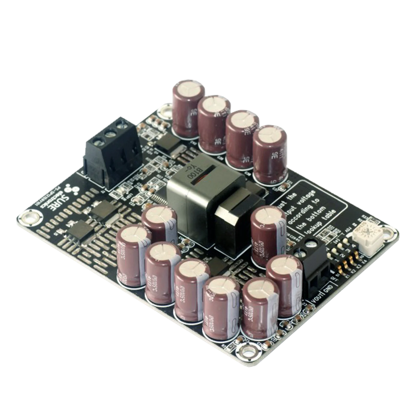 100W SEPIC Converter for Audio Amplifier in car 12V TO 9-24v