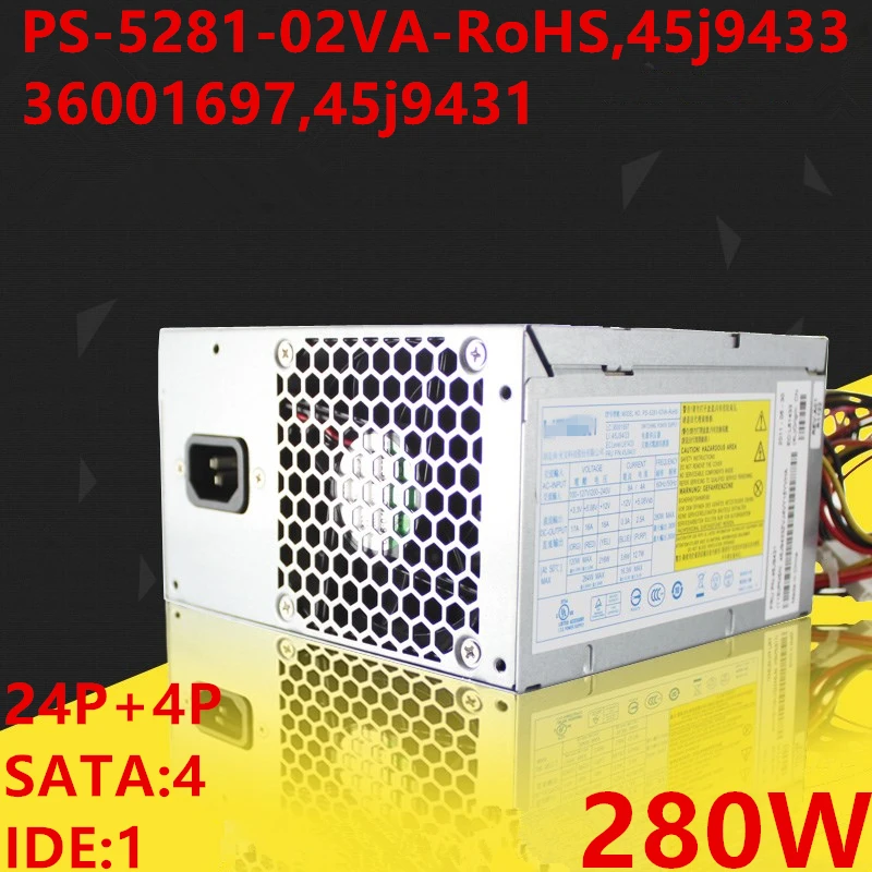 PSU для lenovo 24P 280W блок питания PS-5281-02VA-RoHS 45j9433 36001697 45j9431