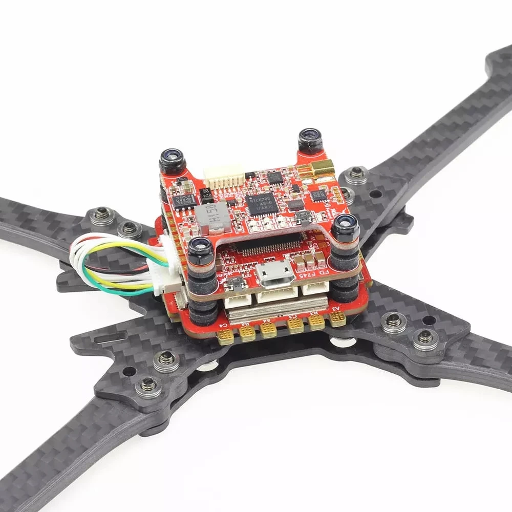 HGLRC FD765-VTX F7 двойной гироскоп Контроллер полета AIO OSD BEC& 65A L431 BL_32 4в1 ESC& 48CH VTX стек для радиоуправляемого дрона