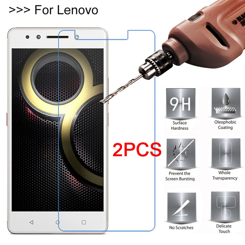 2 шт. Защитное стекло для Lenovo A1000 A2010 A316I A328 A5 A516 A536 K3 K4 K5 Note Play 2018|Защитные стёкла и