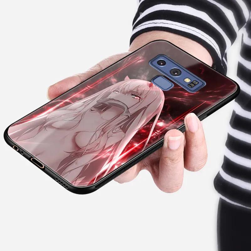 Zero Two Darling in the FranXX аниме стекло Мягкий силиконовый чехол для телефона оболочка для samsung Galaxy S8 S9 S10e S10 Note 8 9 10 Plus