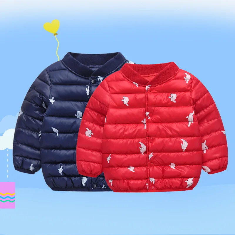 

Winter Thickening Baby Men And Women Men's 1 a 2-Year-Old Infant Winter Coat down Cotton Girls Hoodless Cotton-padded Clothes Th