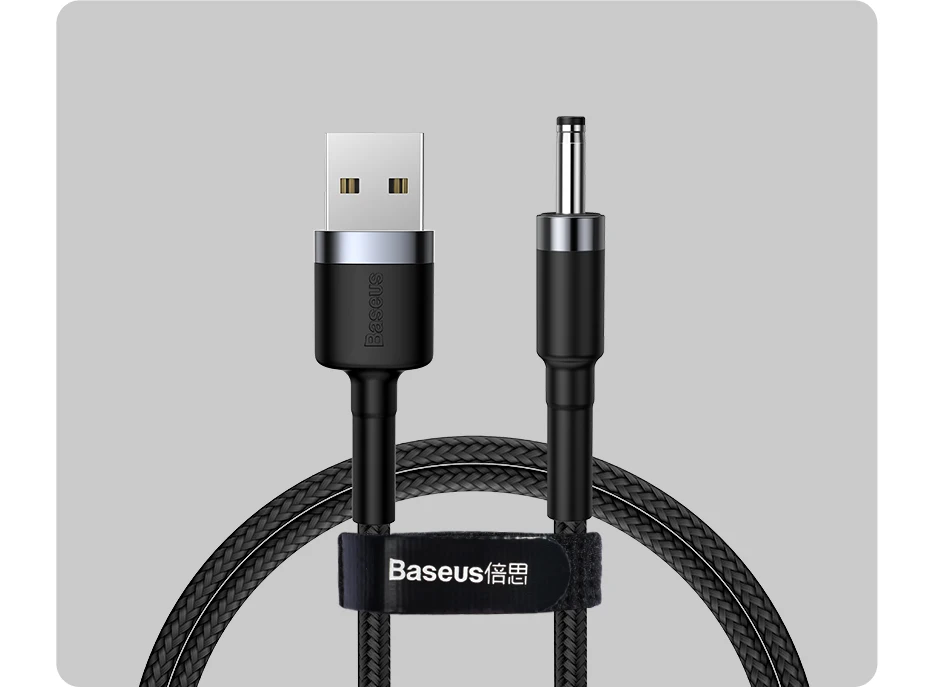 Baseus USB для постоянного тока 3,5 мм кабель питания USB A для 3,5 Jack 5 в кабель питания для динамиков увлажнитель воздуха USB вентиляторы Кабель зарядного устройства