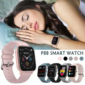 

P88 Multifunctional Sports Smart Watch 1.4 Inch Heart Rate Pedometer Full Touch Screen Waterproof Sports Bracelet