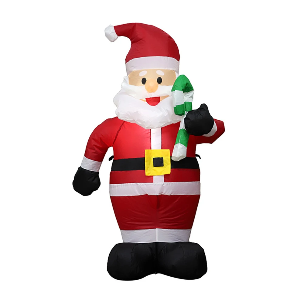 120 см Рождество Санта Клаус надувные куклы светодиодные гирлянды на деревья Санта Клаус Рождественское украшение, подарок полиэстер ЕС/США