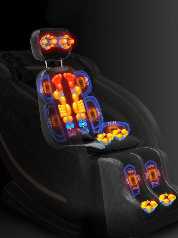 Cervical spine massager neck lumbar back massage chair cushion cushion for leaning on of whole body multi-purpose hot compress 6