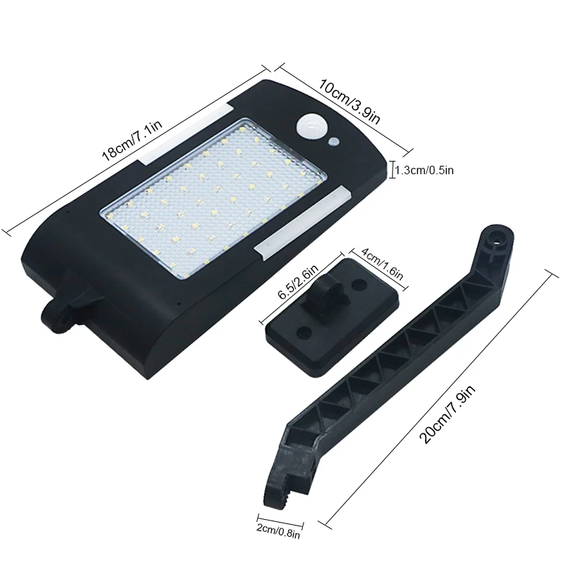 SZYOUMY Upgraded 54 LED Wireless Solar Lamp With Three Modes Outdoor Waterproof Solar Light Security Lighting For House 10pcs