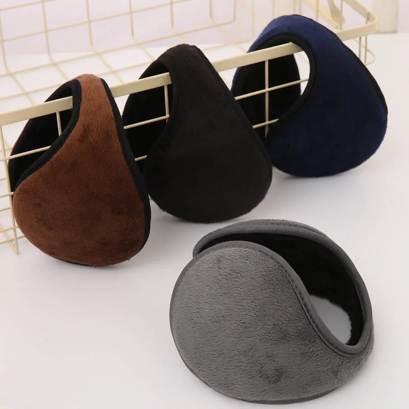 2020 Hot Fashion Unisex Solid Winter Earmuffs Soft Thicken Plush Ear Cover Protector Ear Muff Wrap Band Warmer Earflap For Men