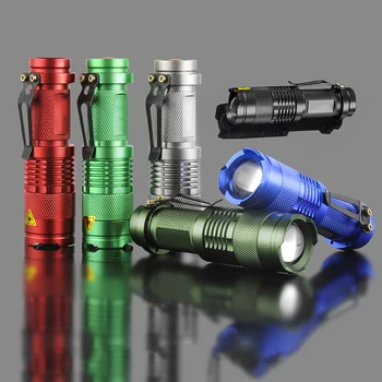 

2021 New Powerful XPE Led Flashlight 3 Modes Mini Portable Torch Small Penlight Flash Light Hunting Powered By AA/14500 Battery